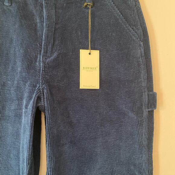 NWT Judy Blue Women's size 29 Slim Fit Blue Corduroy High Waisted Pants - Picture 5 of 12